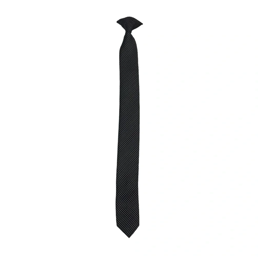 Black with Polka Dot Pre-Tied With Hook On